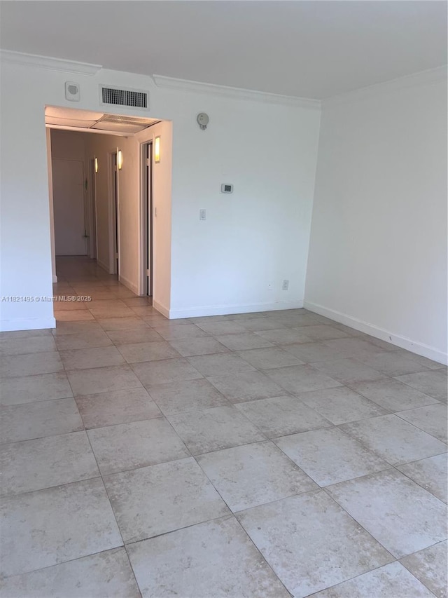 19390 Collins Ave Unit 207, Sunny Isles Beach, FL 33160 - unfurnished room with ornamental molding and baseboards