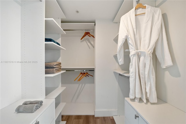 185 SW 7th St Unit 803, Miami, FL 33130 - walk in closet featuring wood finished floors