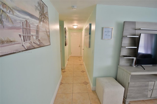 5815 S Farragut Dr, Hollywood, FL 33021 - hall with light tile patterned flooring and baseboards