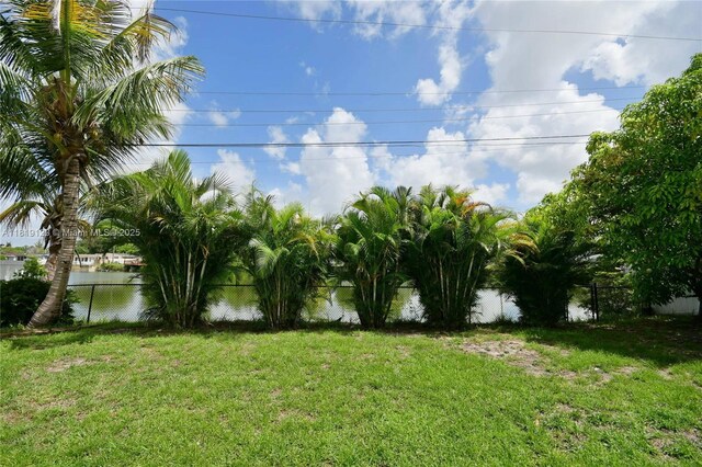 5815 S Farragut Dr, Hollywood, FL 33021 - view of yard featuring a water view