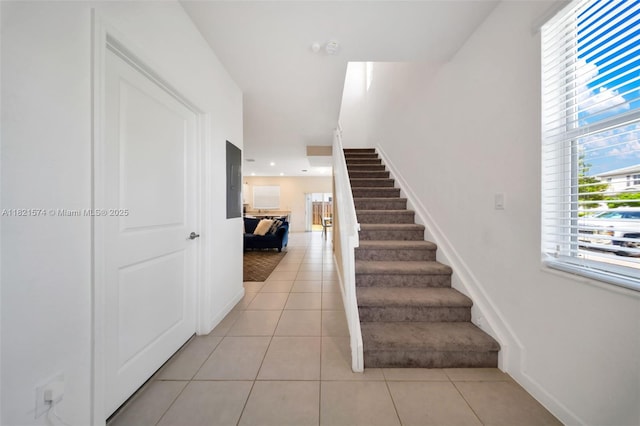 2699 SE 19th St, Homestead, FL 33035 - stairs featuring tile patterned flooring and baseboards