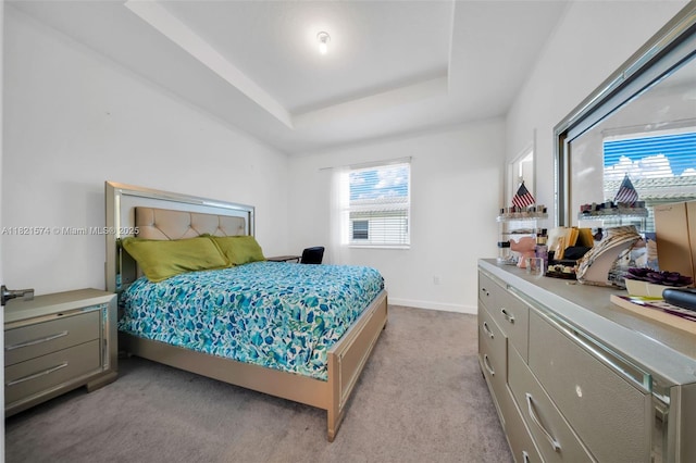 2699 SE 19th St, Homestead, FL 33035 - bedroom with light carpet and a tray ceiling