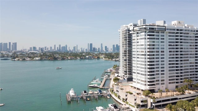 11 Island Ave Unit Ph2, Miami Beach, FL 33139 - water view featuring city skyline