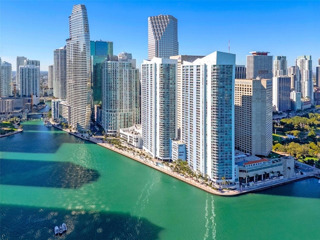 325 S Biscayne Blvd Unit 2515, Miami, FL 33131 - view of city skyline with a large body of water
