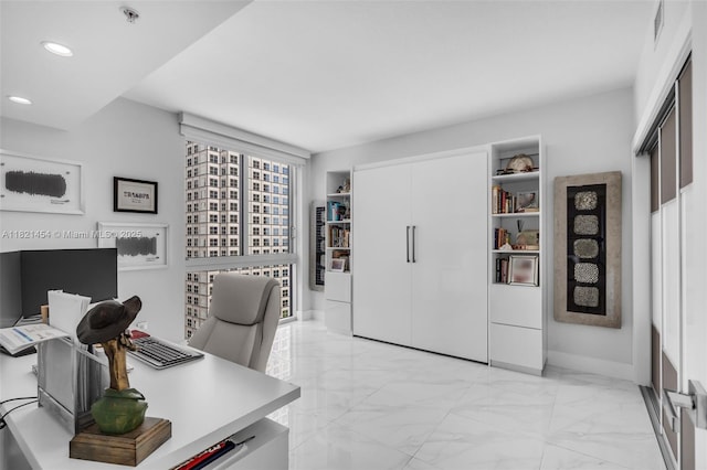 325 S Biscayne Blvd Unit 2515, Miami, FL 33131 - office space featuring light marble finish floors and recessed lighting
