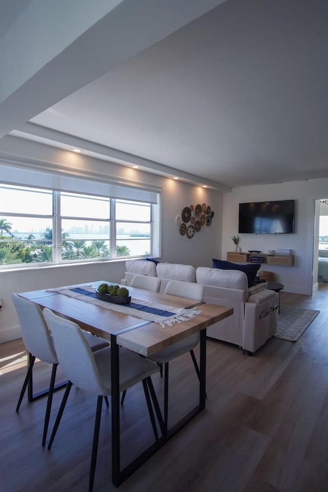 7904 W Dr Unit 501, North Bay Village, FL 33141 - living room featuring wood finished floors