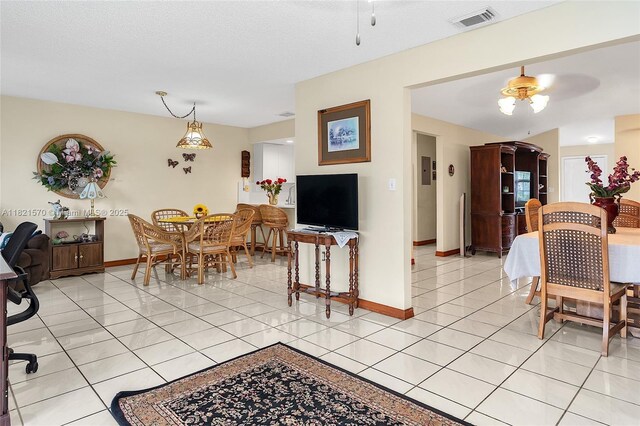 18033 SW 137th Ct, Miami, FL 33177 - dining room with a ceiling fan and light tile patterned flooring