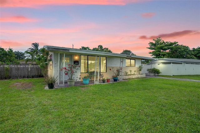 2041 Arcadia Dr, Miramar, FL 33023 - view of front of house featuring a fenced backyard
