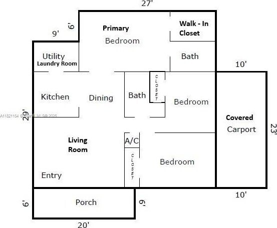 2041 Arcadia Dr, Miramar, FL 33023 - view of property floor plan