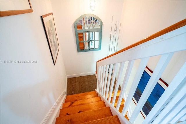 15285 SW 30th Ter, Miami, FL 33185 - stairway with baseboards and carpet