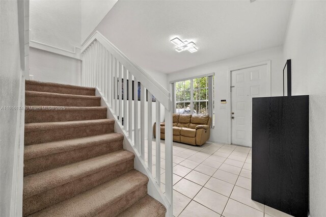 1968 NW 79th Way, Pembroke Pines, FL 33024 - staircase with tile patterned floors