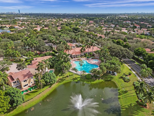 1968 NW 79th Way, Pembroke Pines, FL 33024 - aerial overview of property's location with a nearby body of water and a pool