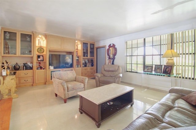 5959 SW 16th Ter, West Miami, FL 33155 - living room featuring light tile patterned floors