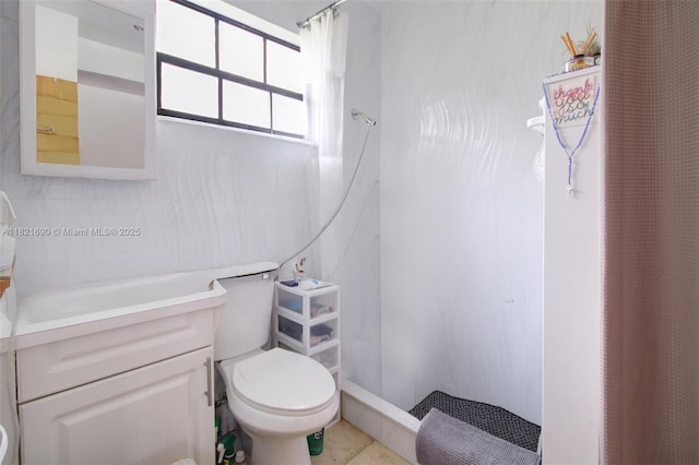 5959 SW 16th Ter, West Miami, FL 33155 - full bath with vanity, curtained shower, and tile patterned floors