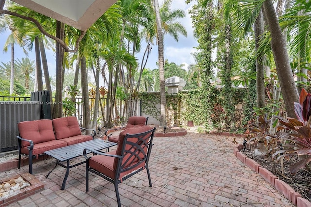 1382 Harbor Vw W, Hollywood, FL 33019 - view of patio / terrace with an outdoor living space