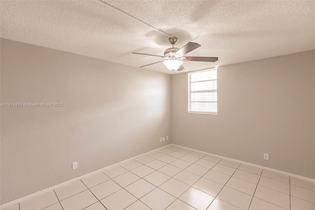801 NW 47th Ave Unit 409W, Miami, FL 33126 - unfurnished room with a textured ceiling, ceiling fan, and light tile patterned floors