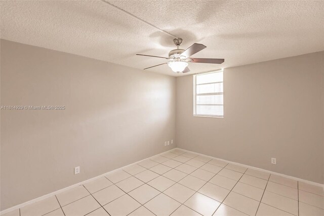 801 NW 47th Ave Unit 409W, Miami, FL 33126 - unfurnished room with a textured ceiling, ceiling fan, and light tile patterned floors