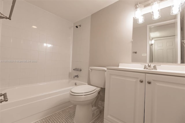 801 NW 47th Ave Unit 409W, Miami, FL 33126 - bathroom with vanity,  shower combination, and tile patterned floors