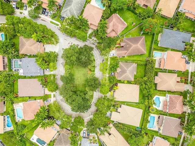 542 Penta Ct, Weston, FL 33327 - aerial view of residential area with a pool area