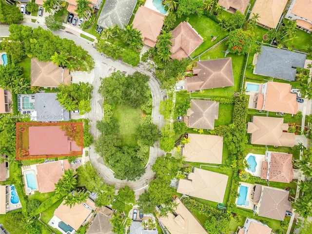 542 Penta Ct, Weston, FL 33327 - aerial perspective of suburban area with a pool