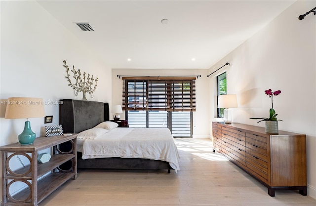 8217 NW 46th St, Doral, FL 33166 - bedroom with light wood-style flooring and recessed lighting