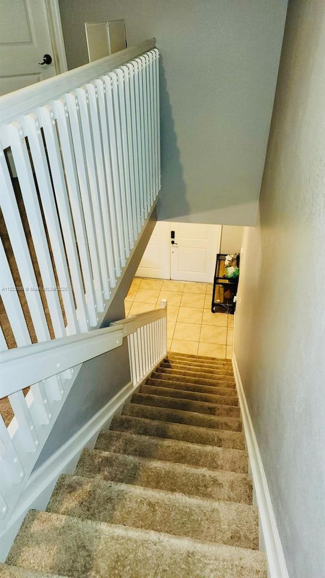 2190 SE 2nd St, Homestead, FL 33033 - stairs with tile patterned flooring