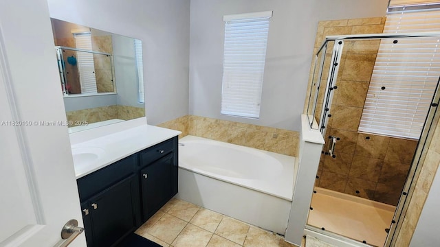 2190 SE 2nd St, Homestead, FL 33033 - full bath featuring vanity, a bath, and a stall shower