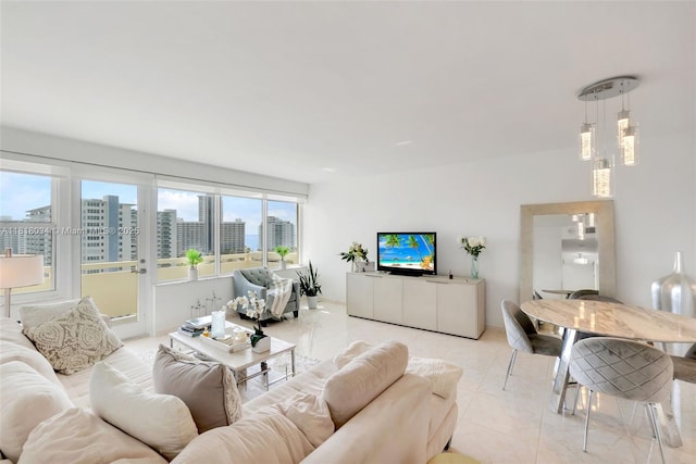 3200 NE 36th St Unit 1221, Fort Lauderdale, FL 33308 - living area with light tile patterned floors