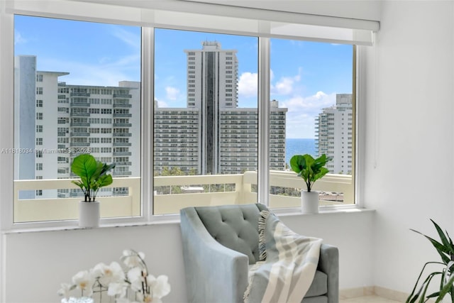 3200 NE 36th St Unit 1221, Fort Lauderdale, FL 33308 - sitting room featuring a view of city