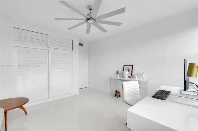 3200 NE 36th St Unit 1221, Fort Lauderdale, FL 33308 - office with ceiling fan
