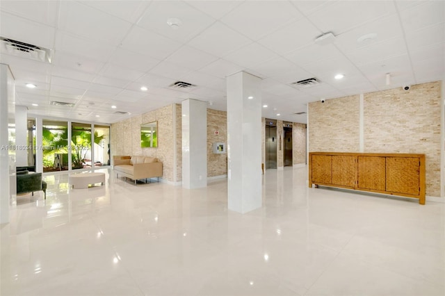 3200 NE 36th St Unit 1221, Fort Lauderdale, FL 33308 - building lobby featuring a drop ceiling and a security system