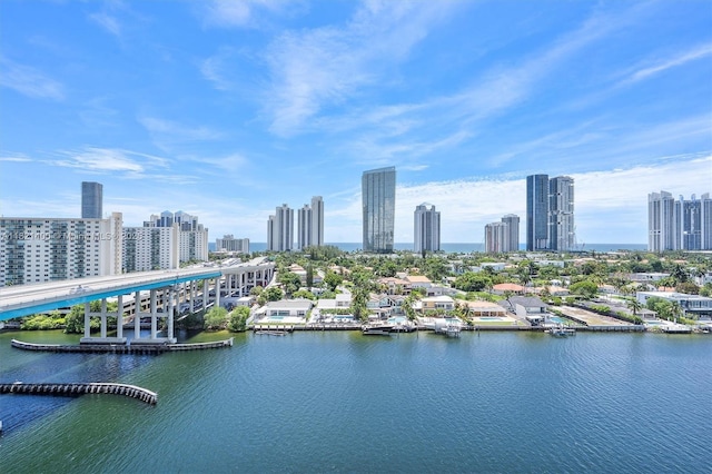 19195 NE 36th Ct Unit 1407, Aventura, FL 33180 - aerial view of skyline and a large body of water