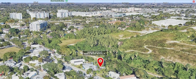 2255 NE 137th St, North Miami Beach, FL 33181 - aerial view of property's location featuring nearby urban area