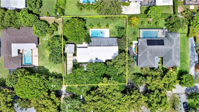 14625 SW 83rd Pl, Palmetto Bay, FL 33158 - aerial overview of property's location with property boundaries highlighted