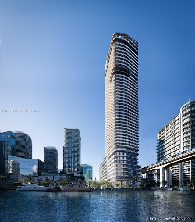 99 SW 7th St Unit 3904, Miami, FL 33130 - water view featuring nearby urban area
