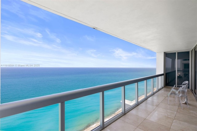 6899 Collins Ave Unit 2707, Miami Beach, FL 33141 - balcony with a water view