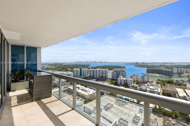 6899 Collins Ave Unit 2707, Miami Beach, FL 33141 - balcony with a city view and a water view