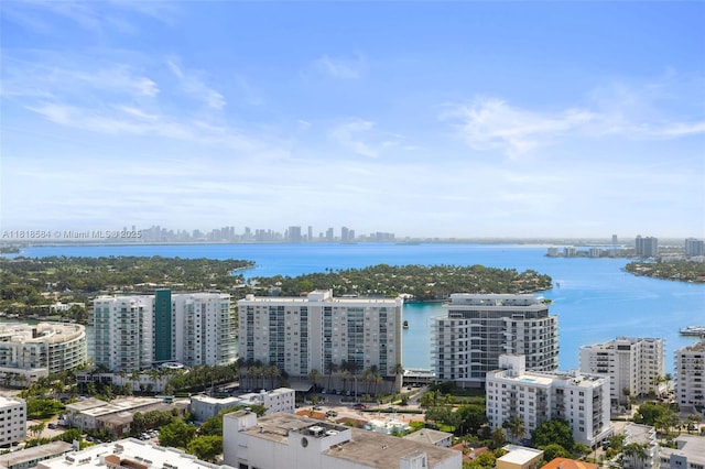 6899 Collins Ave Unit 2707, Miami Beach, FL 33141 - aerial view of skyline and a nearby body of water