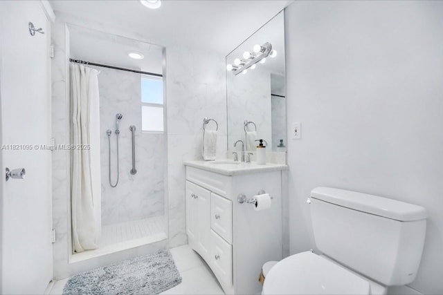 1920 S Ocean Dr Unit 901, Fort Lauderdale, FL 33316 - bathroom featuring vanity, curtained shower, and tile patterned floors