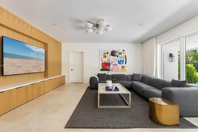 11100 Paradela St, Coral Gables, FL 33156 - living room with wood walls