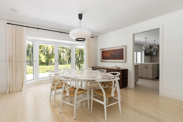 11100 Paradela St, Coral Gables, FL 33156 - dining room with light wood-style flooring and healthy amount of natural light