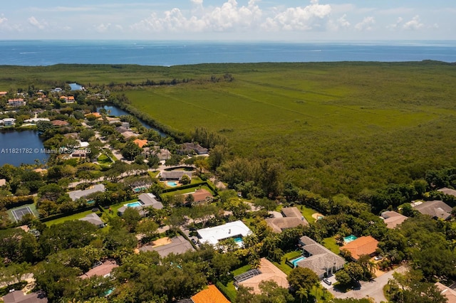 11100 Paradela St, Coral Gables, FL 33156 - aerial perspective of suburban area with a nearby body of water