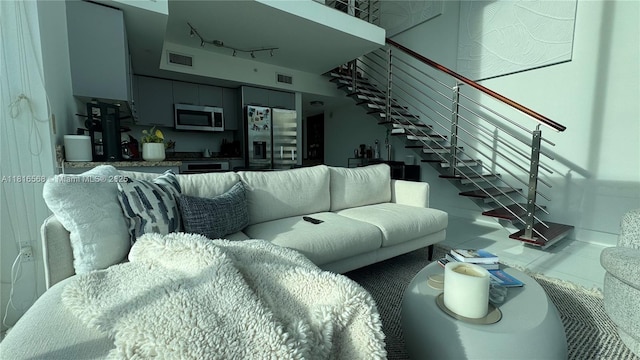 41 SE 5th St Unit 1716, Miami, FL 33131 - living room with stairway