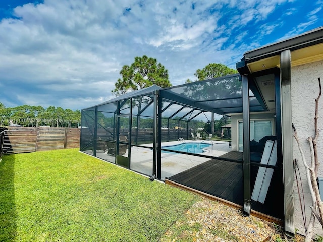 120 Hombre Cir Fl, Panama City Beach, FL 32407 - outdoor pool with a patio and a lanai