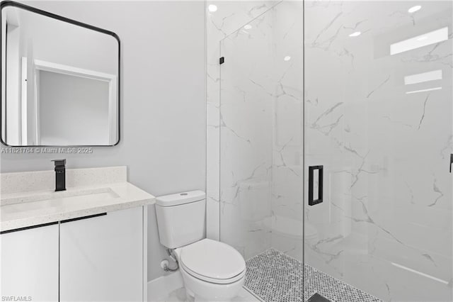 1003 Casino Ave, Lehigh Acres, FL 33971 - full bath featuring vanity and a marble finish shower