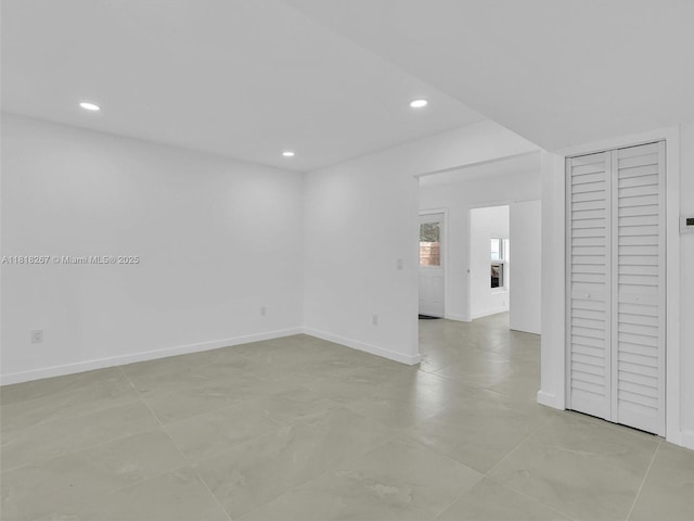 107 Central Ave, Delray Beach, FL 33483 - spare room with recessed lighting and baseboards