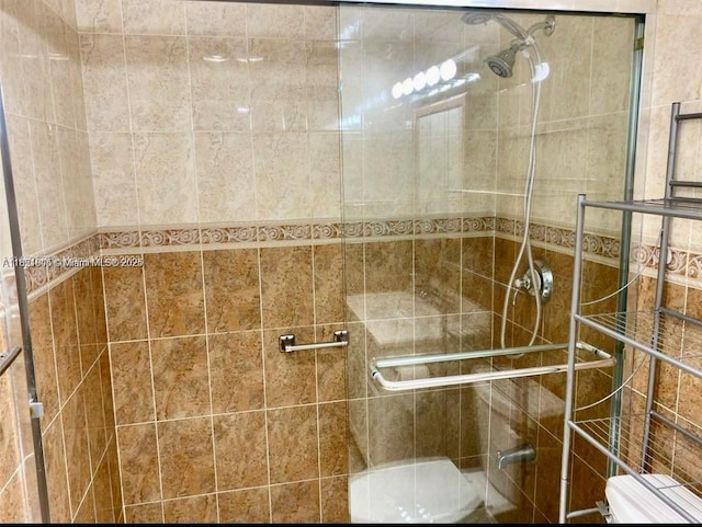 1965 S Ocean Dr Unit 5B, Hallandale Beach, FL 33009 - bathroom featuring toilet and a shower stall