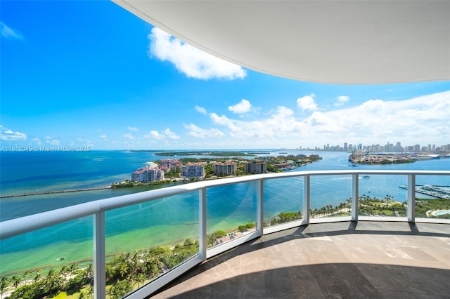 100 S Pointe Dr Unit 3003, Miami Beach, FL 33139 - balcony with a view of skyline and a water view