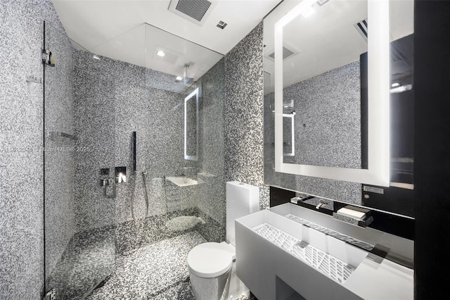 100 S Pointe Dr Unit 3003, Miami Beach, FL 33139 - bathroom with a shower stall and vanity