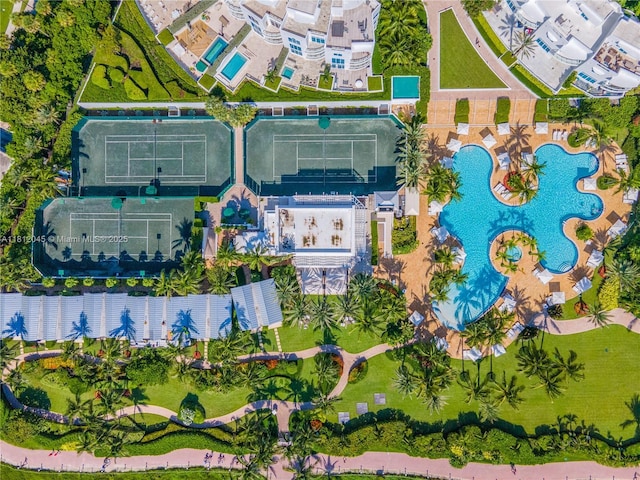 100 S Pointe Dr Unit 3003, Miami Beach, FL 33139 - drone / aerial view of a pool